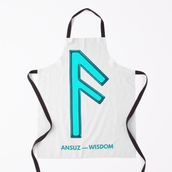 Item preview, Norse Ansuz Rune Wisdom Symbol Neon Glow designed and sold by CalmFrameArt.