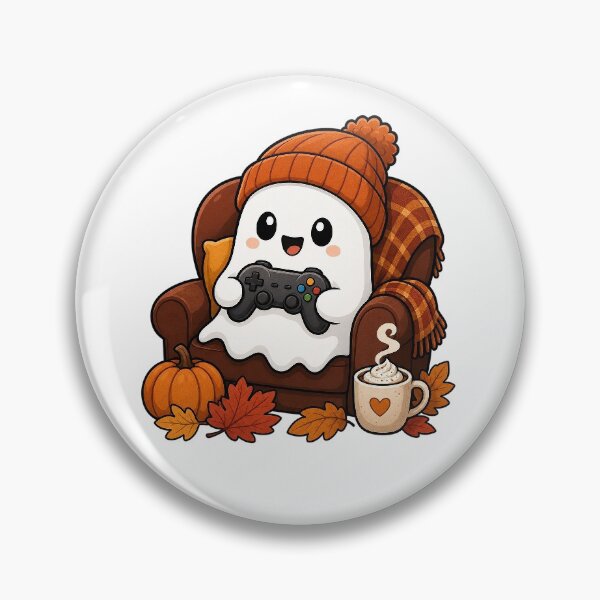 Item preview, Cute Gamer Ghost — Spooky Cute Gaming Sticker designed and sold by digital.stickerperso.com.