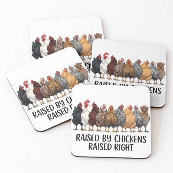 Item preview, Raised by Chickens – Funny Chicken Lover Farm Life Design designed and sold by StickerNestYou.
