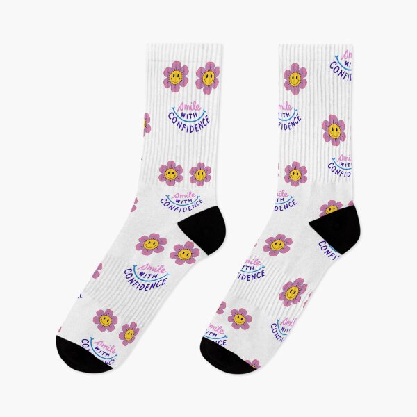 Item preview, Smile With Confidence Cute Smiley Flowers Aesthetic designed and sold by NikBrin Prevail .