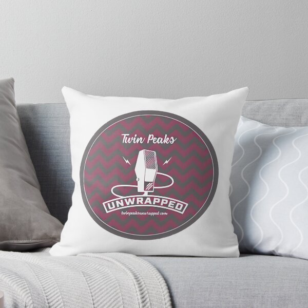 Item preview, Twin Peaks Unwrapped Retro Mic Graphic Maroon Design designed and sold by Patrick Durham.