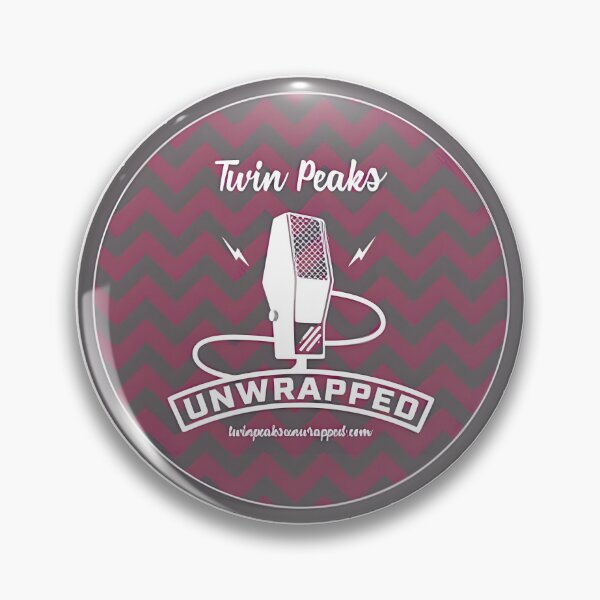 Item preview, Twin Peaks Unwrapped Retro Mic Graphic Maroon Design designed and sold by Patrick Durham.