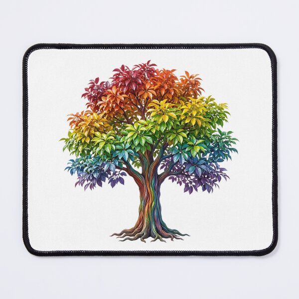 Item preview, Rainbow Tree of Life – Vibrant Colorful Fantasy Nature Art designed and sold by Awarrie.