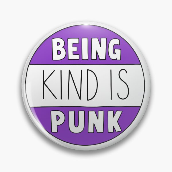 Item preview, Being Kind Is Punk Kindness - Purple sticker  designed and sold by teeperfect.