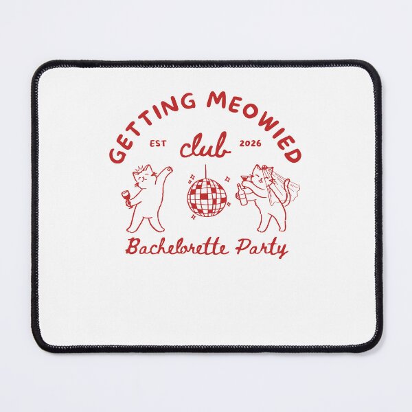 Item preview, Getting Meowied Club Bachelorette Party 2026 - Funny Cat Disco Bridal designed and sold by thefirstbroo.