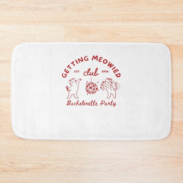Item preview, Getting Meowied Club Bachelorette Party 2026 - Funny Cat Disco Bridal designed and sold by thefirstbroo.
