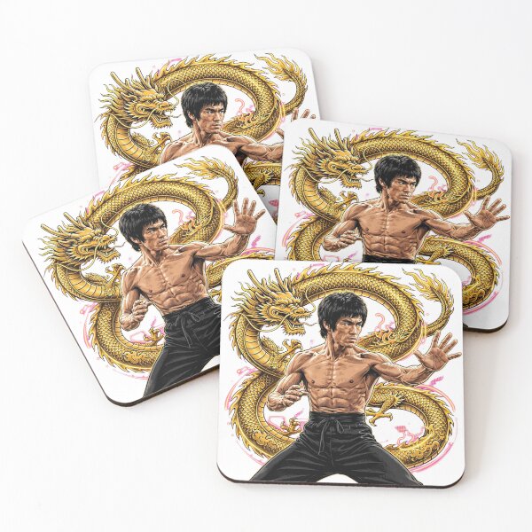 Item preview, Golden Dragon Martial Arts Master - Vintage Vector Art designed and sold by Surviving Monday Club.