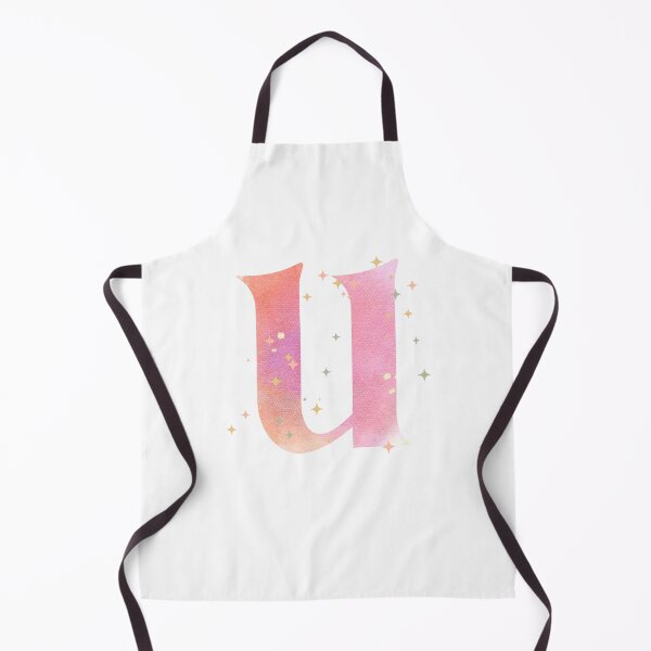 Artikelvorschau, Buchstabe U Monogramm rosa Aquarell entworfen und verkauft von iRenza.