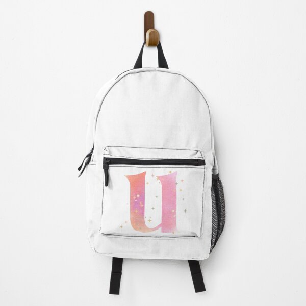 Artikelvorschau, Buchstabe U Monogramm rosa Aquarell entworfen und verkauft von iRenza.