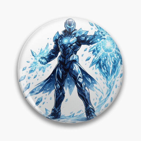 Item preview, Ice Energy Warrior Frozen Armor Crystal Power Hero designed and sold by irfanshikh.