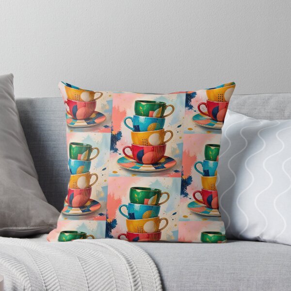 Item preview, Colorful Stacked Coffee Cups designed and sold by CheersTOGETHER.