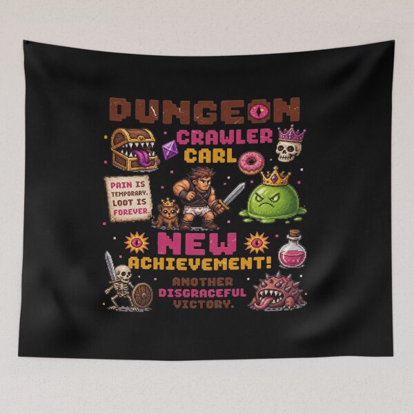 Item preview, dungeon crawler carl pixel art designed and sold by DeliaSue.