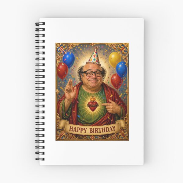 Item preview, Danny devito birthday saint celebrity  funny meme holy prank weird designed and sold by CheeseBlueprint.