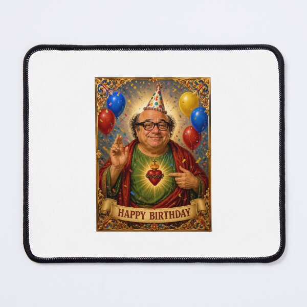 Item preview, Danny devito birthday saint celebrity funny meme holy prank weird designed and sold by CheeseBlueprint.