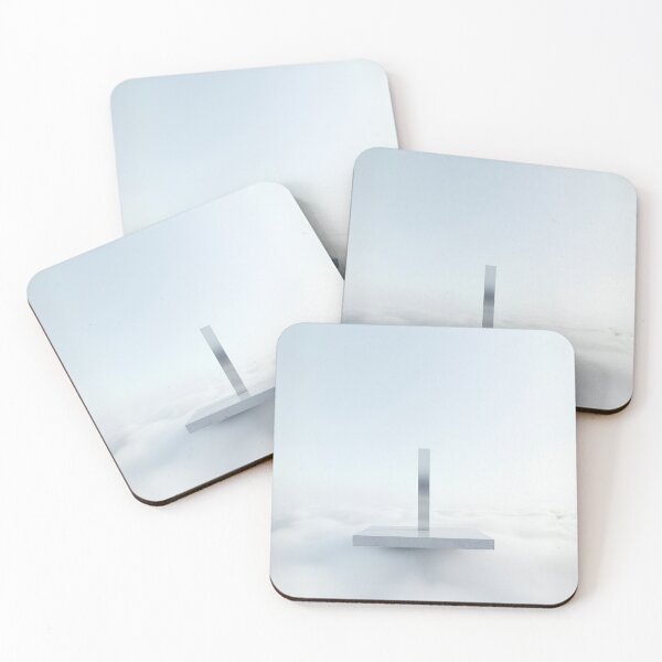 Item preview, Minimalist White Monolith in Clouds 3D Surreal Architectural Art designed and sold by mijaczeek.