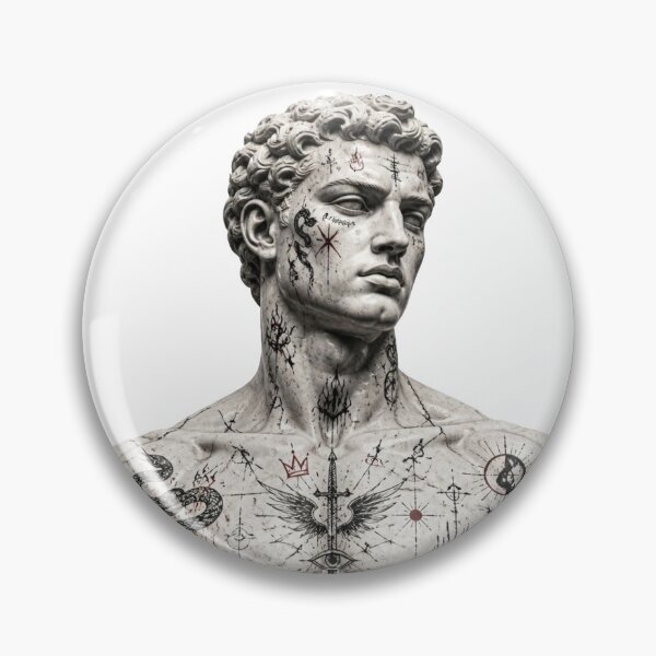 Item preview, Graffiti Marble Statue T-Shirt – Classical Sculpture Street Art Tattoo Design designed and sold by Cavalier-org.