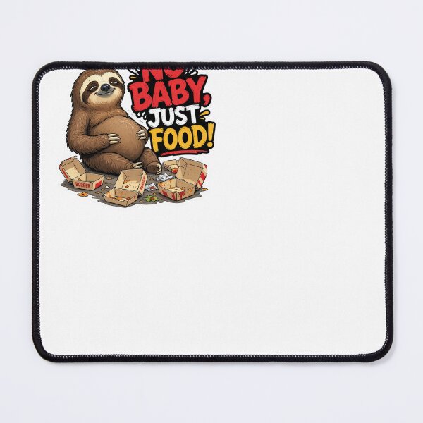 Item preview, Cute Sloth No Baby Just Food designed and sold by Halbeskilo.