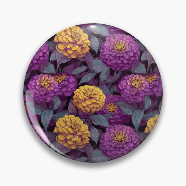 Item preview, Beautiful Zinnia Print  - Retro Flower Floral - Bridal Shower Gifts designed and sold by RoyalStarsPatts.