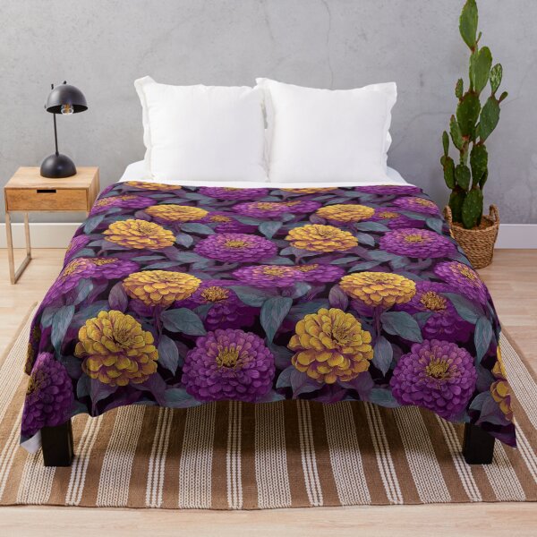 Item preview, Beautiful Zinnia Print - Retro Flower Floral - Bridal Shower Gifts designed and sold by RoyalStarsPatts.