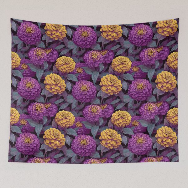 Item preview, Beautiful Zinnia Print  - Retro Flower Floral - Bridal Shower Gifts designed and sold by RoyalStarsPatts.