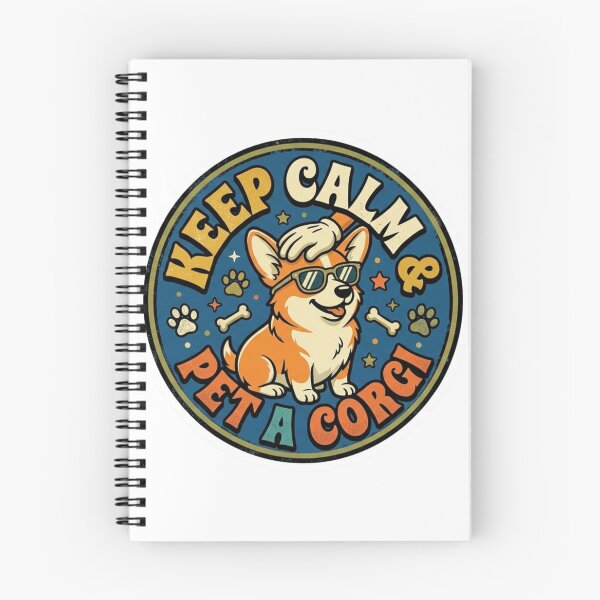 Item preview, Keep Calm And Pet A Corgi Vintage Retro Dog Lover Badge designed and sold by lovepower.