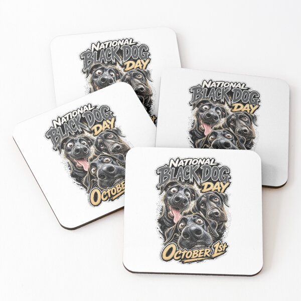 Item preview, National Black Dog Day - October 1st designed and sold by Wilcox PhotoArt.