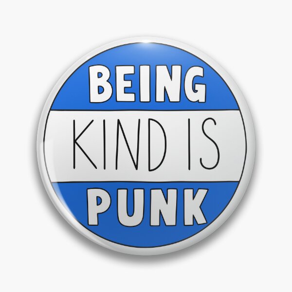 Item preview, Being Kind Is Punk Blue Radical Kindness Typography designed and sold by teeperfect.