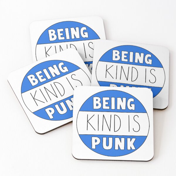 Item preview, Being Kind Is Punk Blue Radical Kindness Typography designed and sold by teeperfect.
