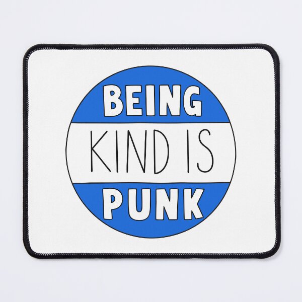 Item preview, Being Kind Is Punk Blue Radical Kindness Typography designed and sold by teeperfect.