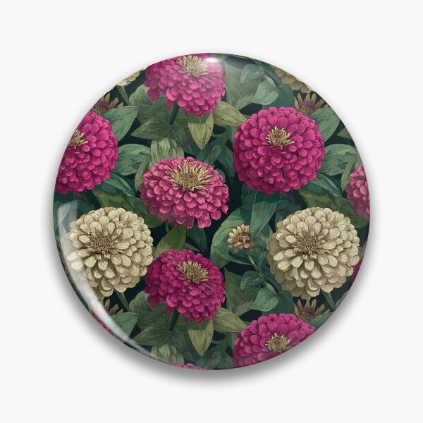 Item preview, Cute Zinnia Texture  - Birth Flower Pattern - Christmas Gift Baskets designed and sold by RoyalStarsPatts.
