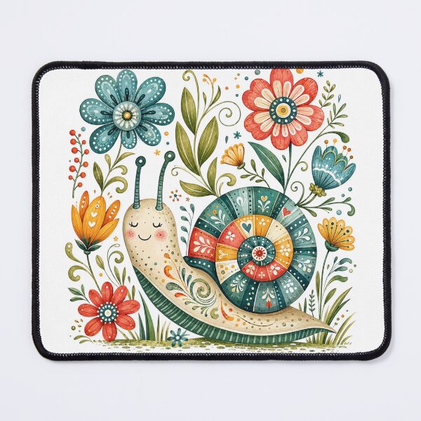 Item preview, Floral Snail designed and sold by PetalGarden.