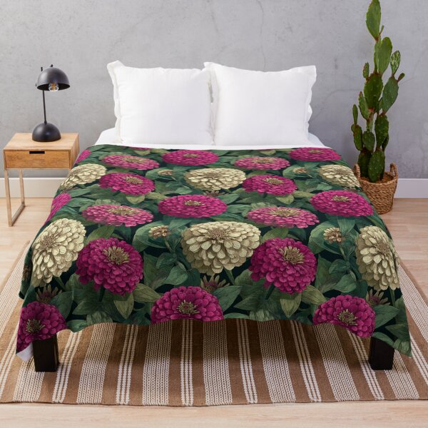 Item preview, Cute Zinnia Texture - Birth Flower Pattern - Christmas Gift Baskets designed and sold by RoyalStarsPatts.