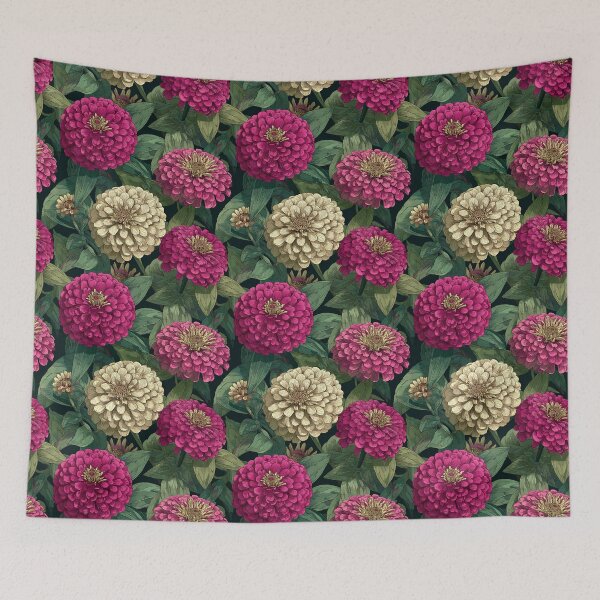 Item preview, Cute Zinnia Texture  - Birth Flower Pattern - Christmas Gift Baskets designed and sold by RoyalStarsPatts.