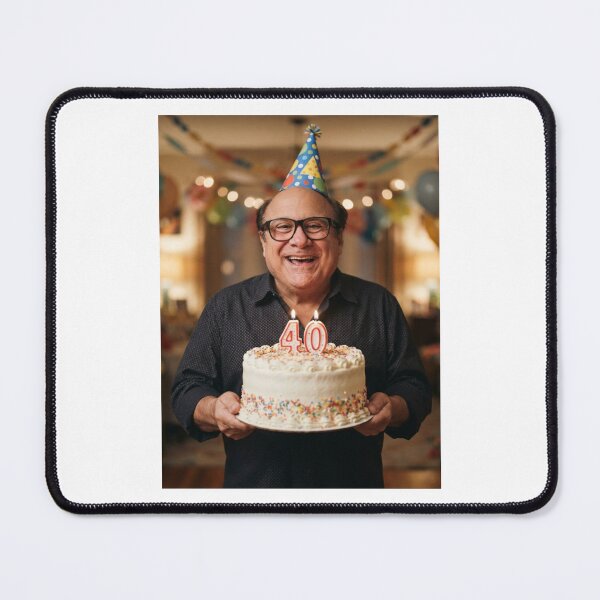 Item preview, Danny devito 40th Birthday happy party funny prank meme memes designed and sold by CheeseBlueprint.