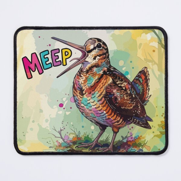 Item preview, Funny Watercolor Woodcock Bird Meep Meme Art designed and sold by chriswo-design.