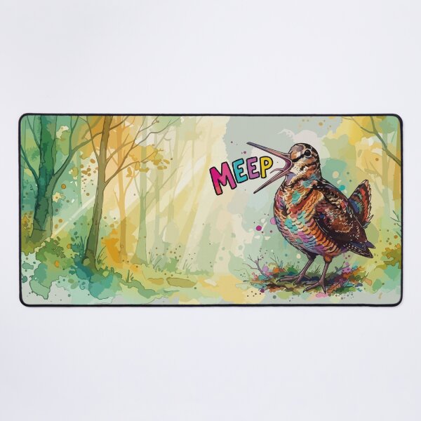 Item preview, Funny Watercolor Woodcock Bird Meep Meme Art designed and sold by chriswo-design.