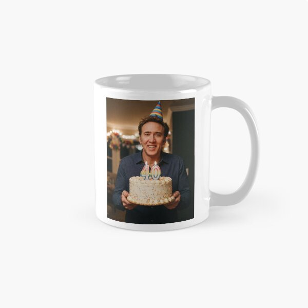 Item preview, Nicolas cage 40th Birthday funny prank meme memes  designed and sold by CheeseBlueprint.
