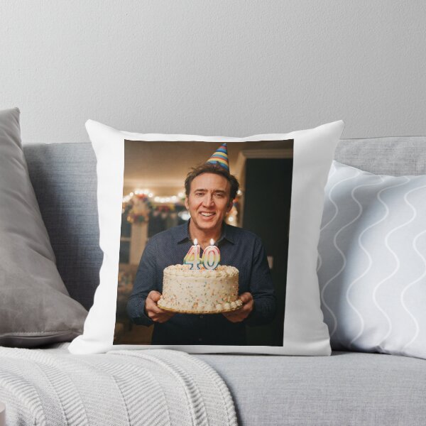 Item preview, Nicolas cage 40th Birthday funny prank meme memes  designed and sold by CheeseBlueprint.