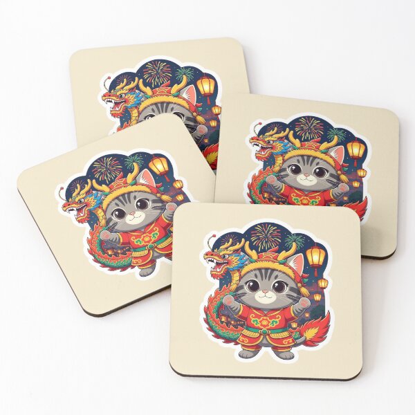 Item preview, Lucky Cat Chinese New Year designed and sold by Moxie-Cat-Universe.