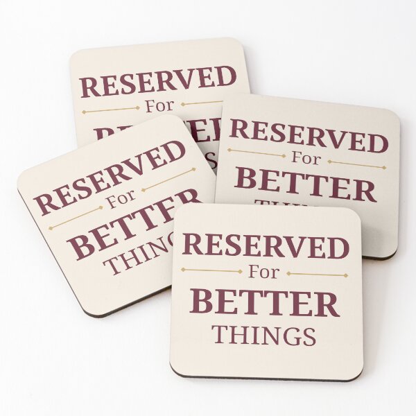 Item preview, Reserved For Better Things | Burgundy Serif & Gold Divider Typography designed and sold by Sparkle First Co..