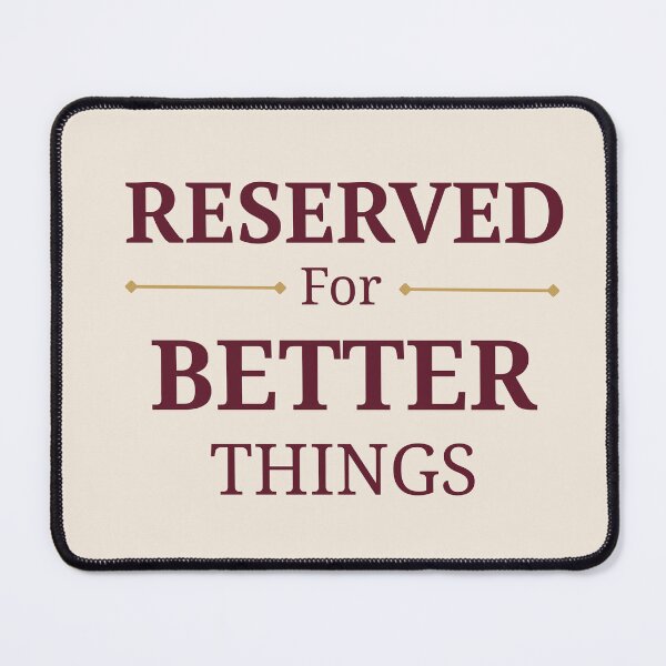 Item preview, Reserved For Better Things | Burgundy Serif & Gold Divider Typography designed and sold by Sparkle First Co..