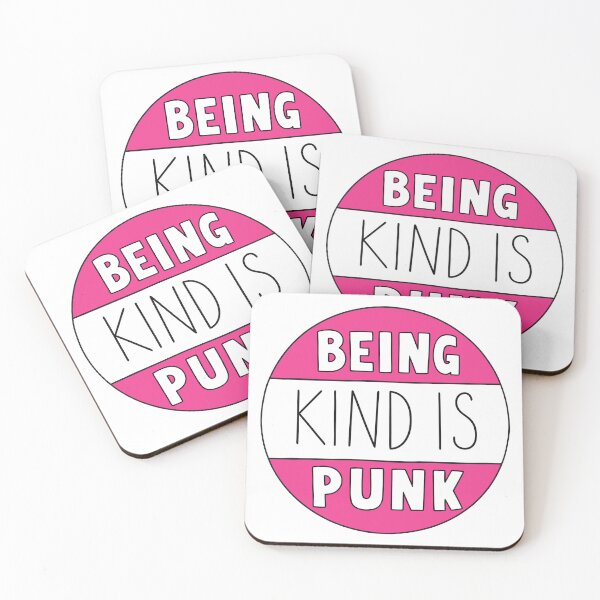 Item preview, Being Kind Is Punk Pink Kindness Typography designed and sold by teeperfect.