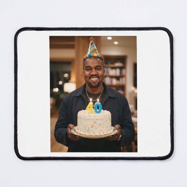 Item preview, Kanye west 40th Birthday happy party funny prank meme memes designed and sold by CheeseBlueprint.