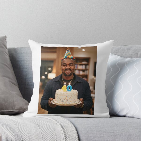 Item preview, Kanye west 40th Birthday happy party funny prank meme memes  designed and sold by CheeseBlueprint.
