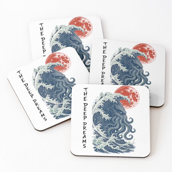 Item preview, The Deep Dreams: Cthulhu Beneath the Great Wave designed and sold by Fenay Designs.
