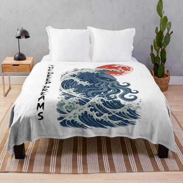 Item preview, The Deep Dreams: Cthulhu Beneath the Great Wave designed and sold by Fenay Designs.