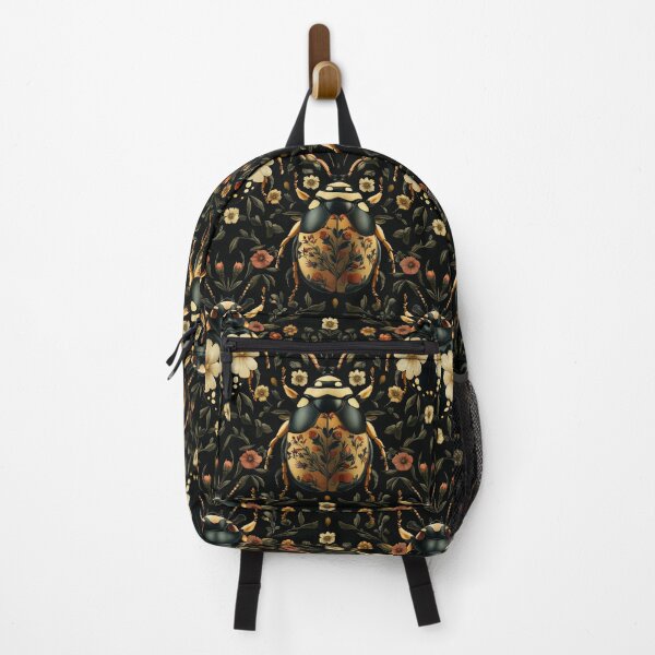 Item preview, Vintage Gothic Beetle Botanical Floral Pattern by Moose Disco designed and sold by MooseDisco.