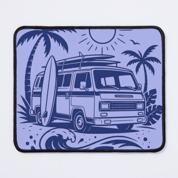 Item preview, Surf Bus Good Times Vintage Retro Beach Design designed and sold by RajDeals.