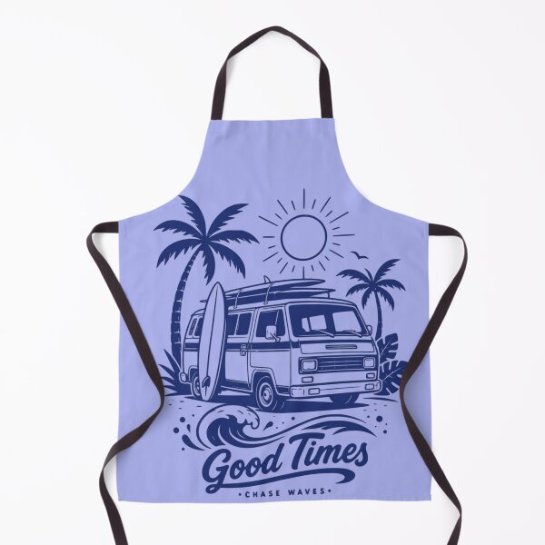 Item preview, Surf Bus Good Times Vintage Retro Beach Design designed and sold by RajDeals.
