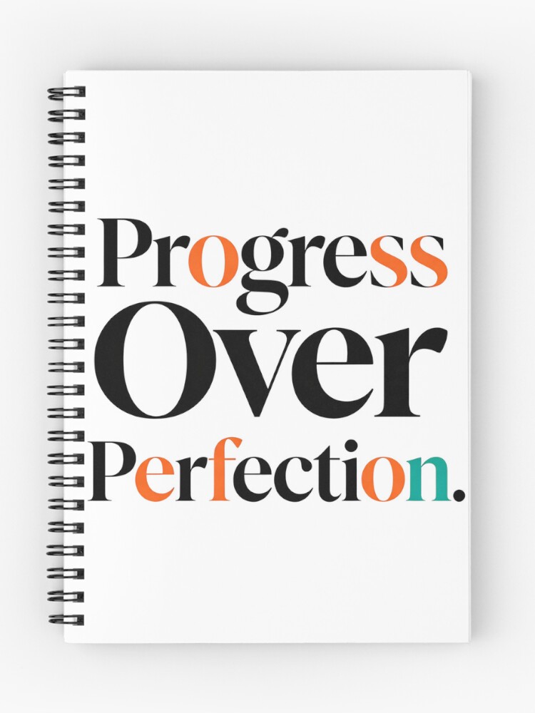 Thumbnail 1 of 3, Journal, Progress Over Perfection designed and sold by Geordesign.